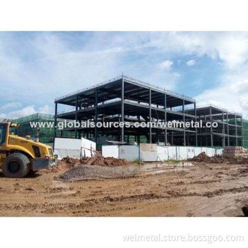 Prefabricated welding steel frame construction